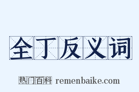 全丁反义词是什么意思的图片